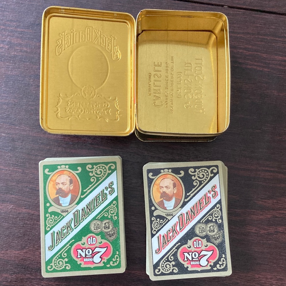 Jack Daniel's Playing Cards with Tin